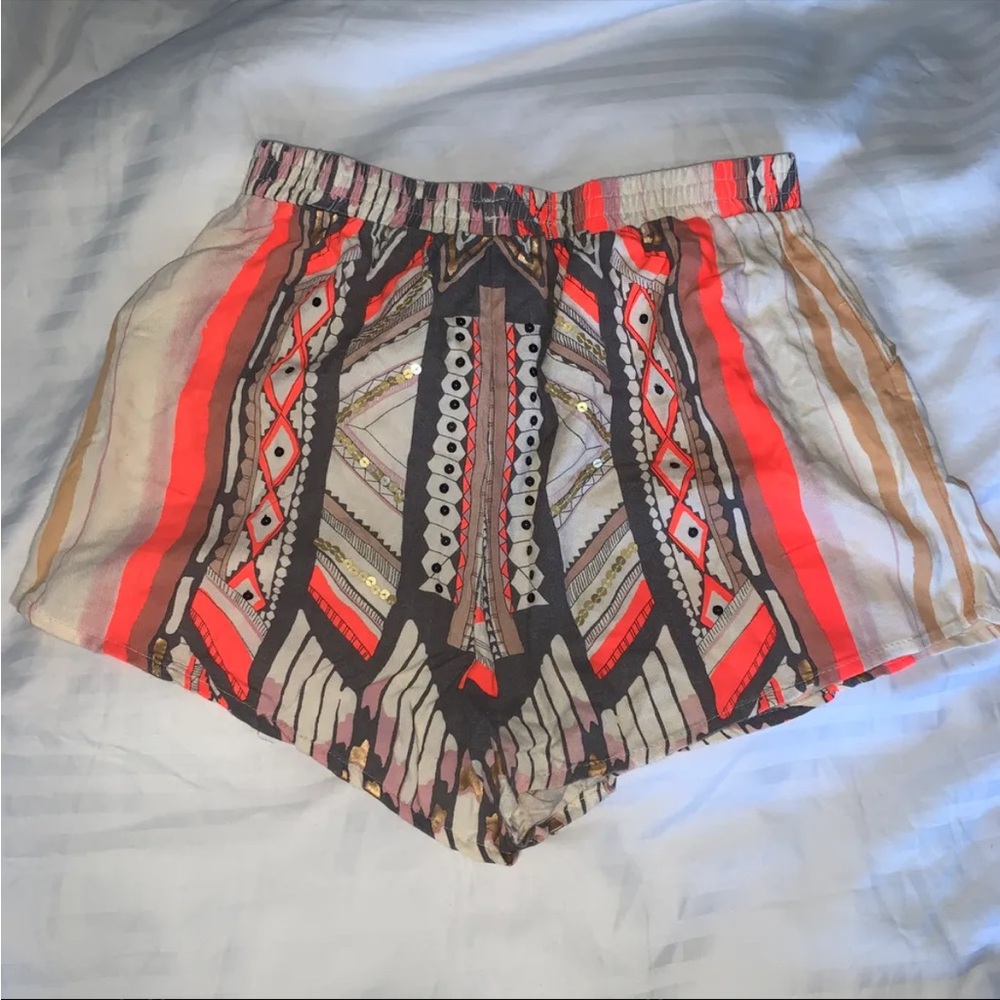 MINKPINK flowy festival shorts